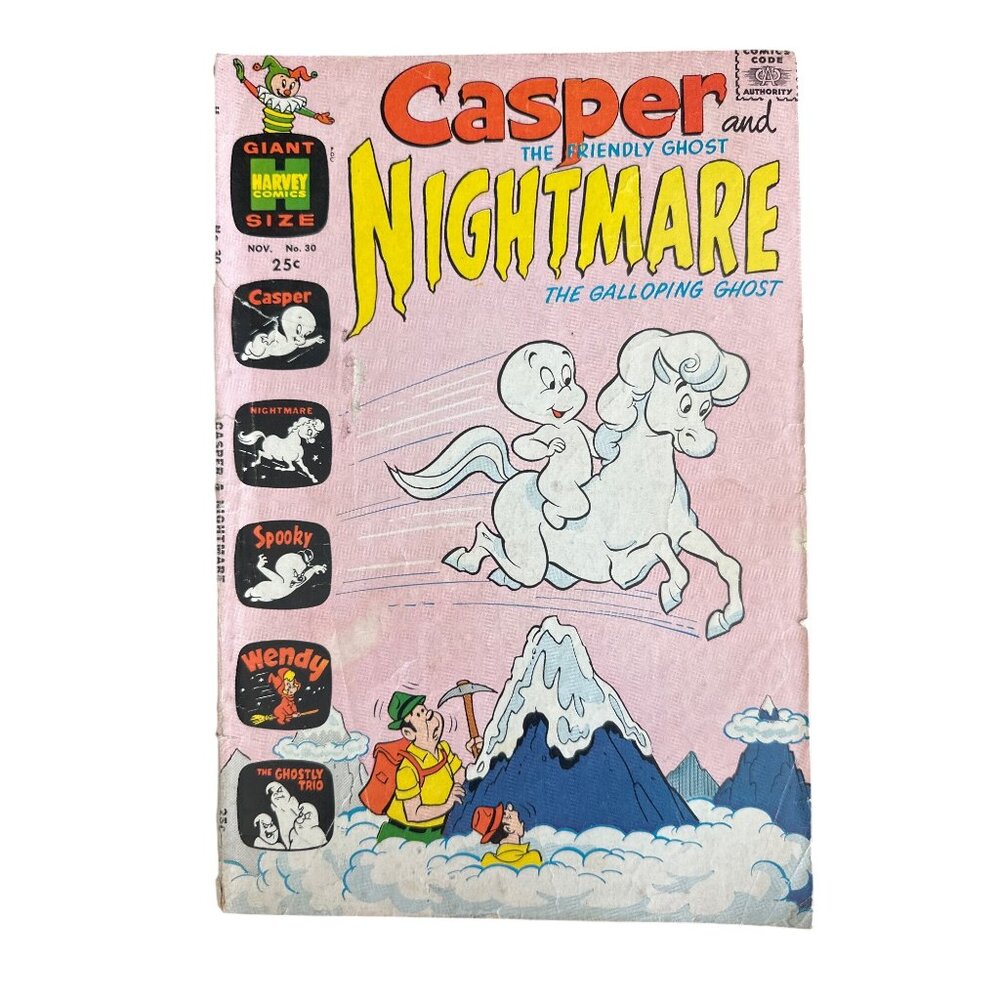Harvey Comics Casper Nightmare Galloping Ghost #30 November 1970 Bagged Boarded